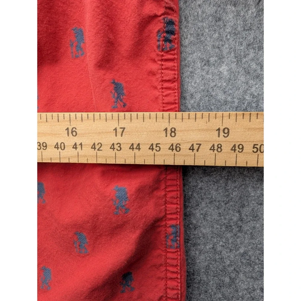 The Northern Face Men's Shirt Small Red Backpacker Graphic Button Up  Short...